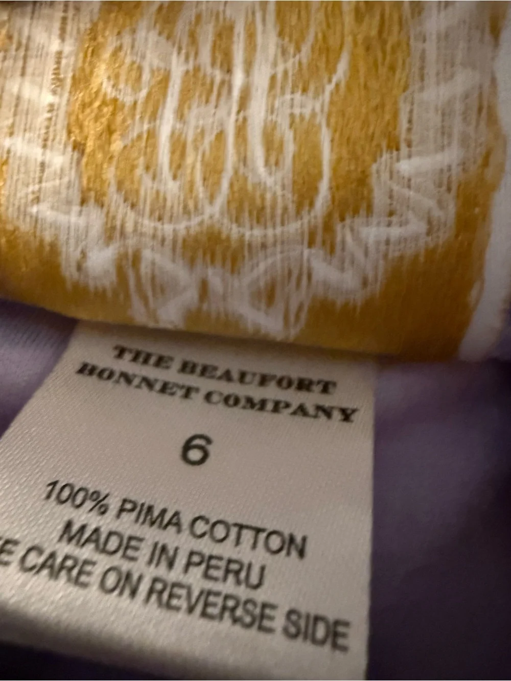 The Beaufort Bonnet Company Lavender Turtleneck with Navy Tassel Rope Print